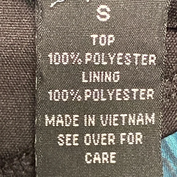 B-Wear Byer California Multicolored Sleeveless Teal & Purple Dressy Blouse Sz S - Picture 7 of 9